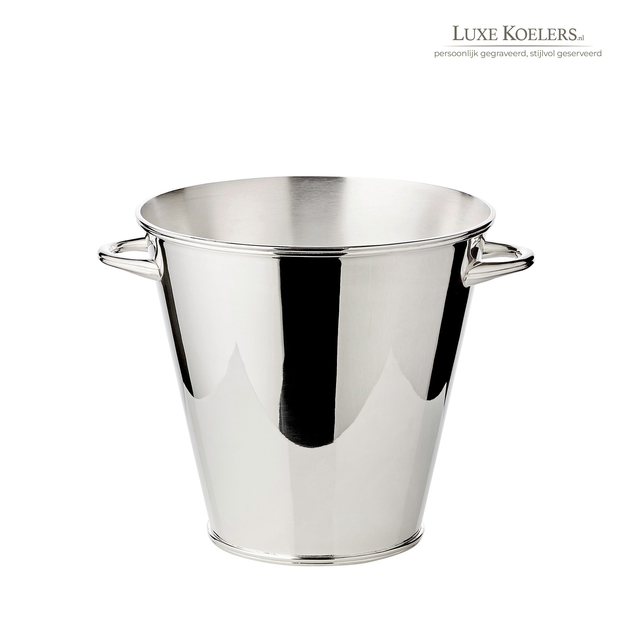 verzilverde koeler met oren witte achtergrond