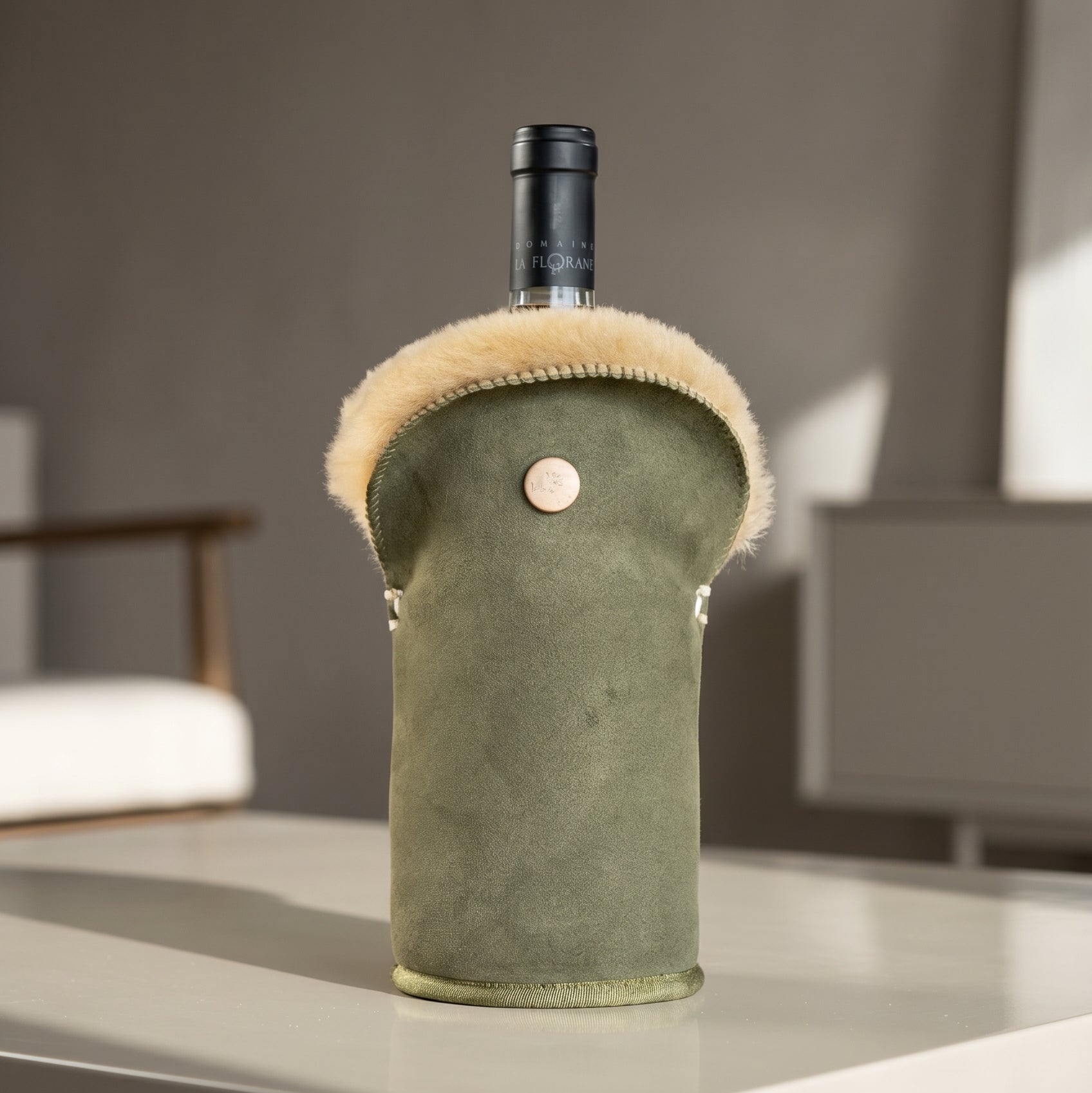 Tulip vachtkoeler Suede Olive - Kywie