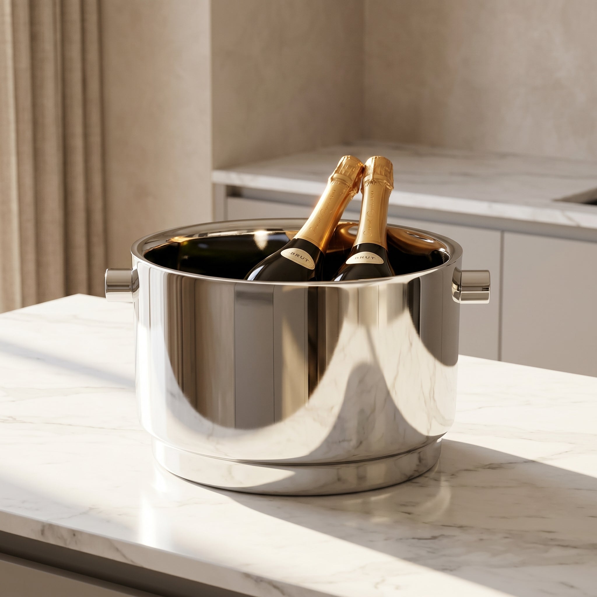 Luxe gegraveerde champagnekoeler bestellen en achteraf betalen