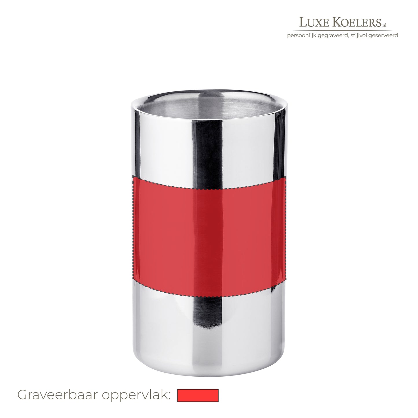 Wijnkoeler Glanzend rvs - Edzard
