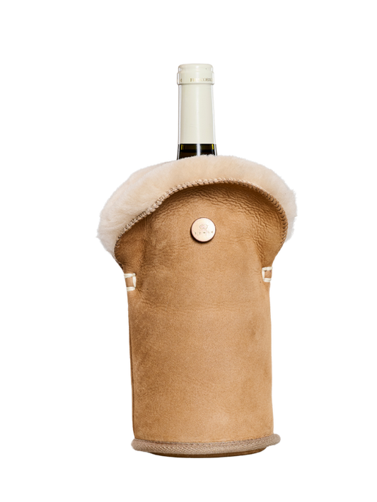 Tulip vachtkoeler Suede Camel - Kywie